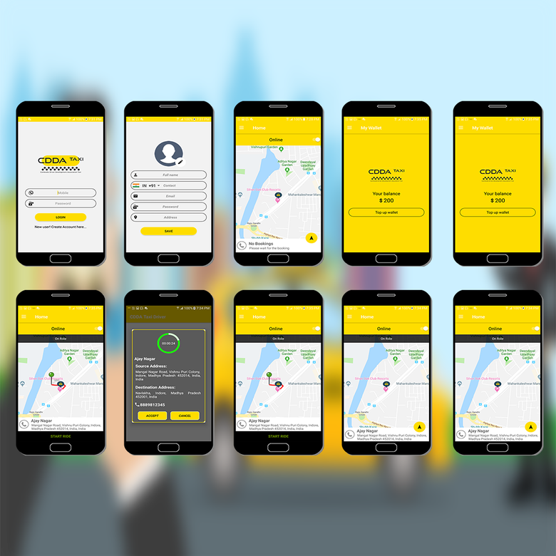 Taxi Booking Driver App