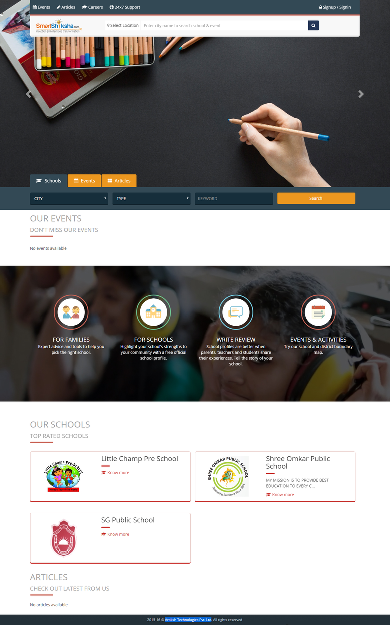 Website for Digitization in School for Parent and teacher.