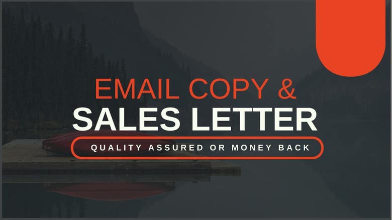 EMAIL COPY & SALES LETTERS