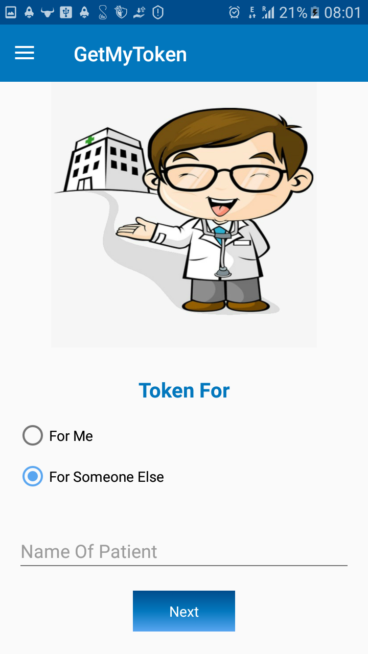 GetMyToken - is a App to generate Tokens/tickets for nearest