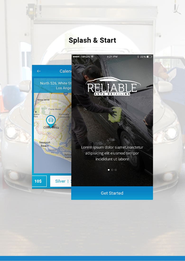 Reliable Auto Detailing App | Mobile Application