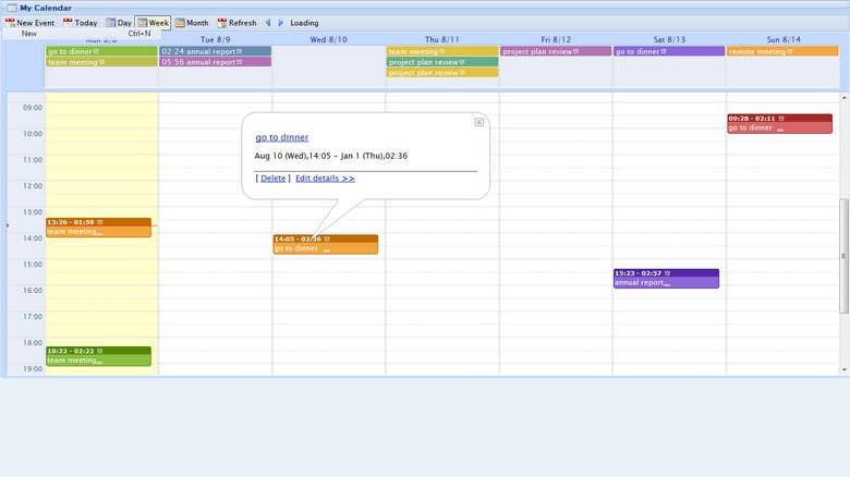 event calendar module
