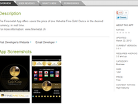 Gold Coin HD Android Tablet App