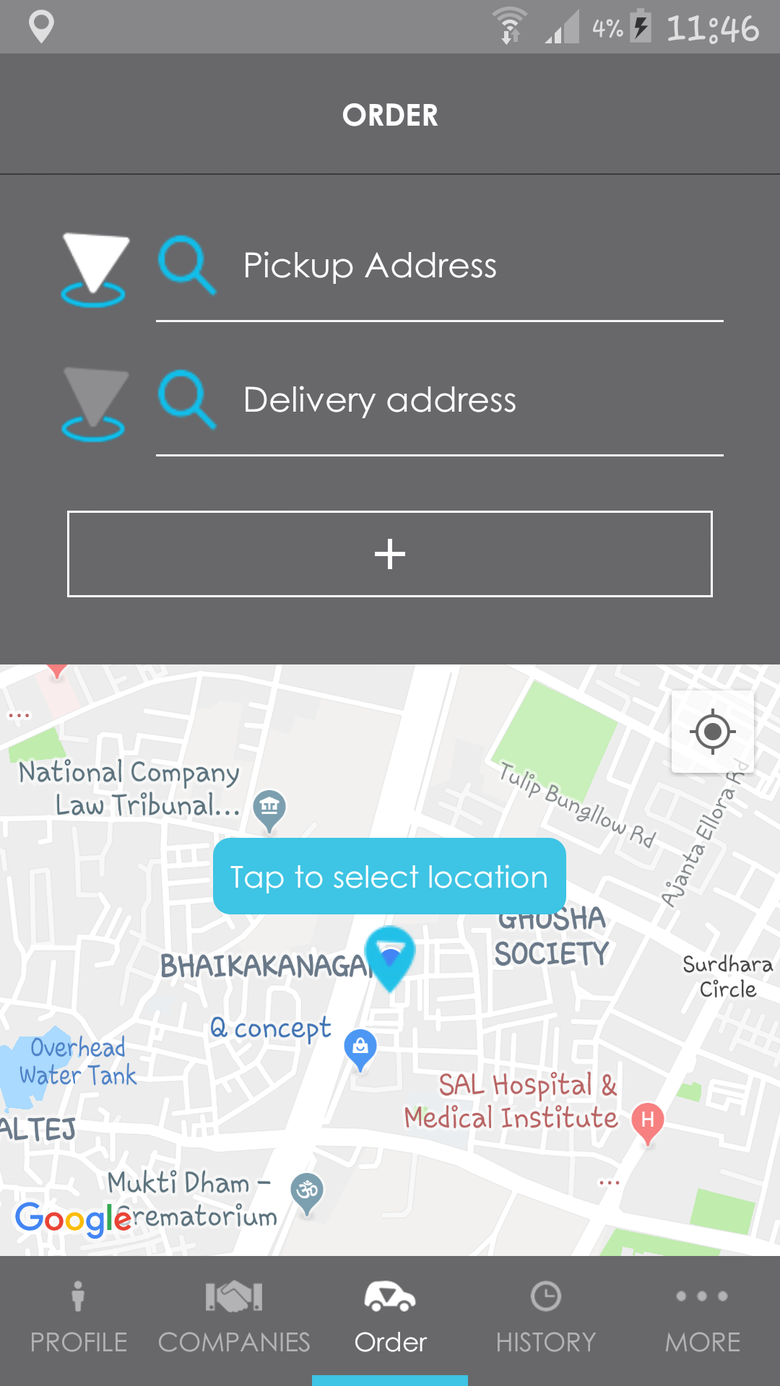 Smart Delivery App for User & Delivery management