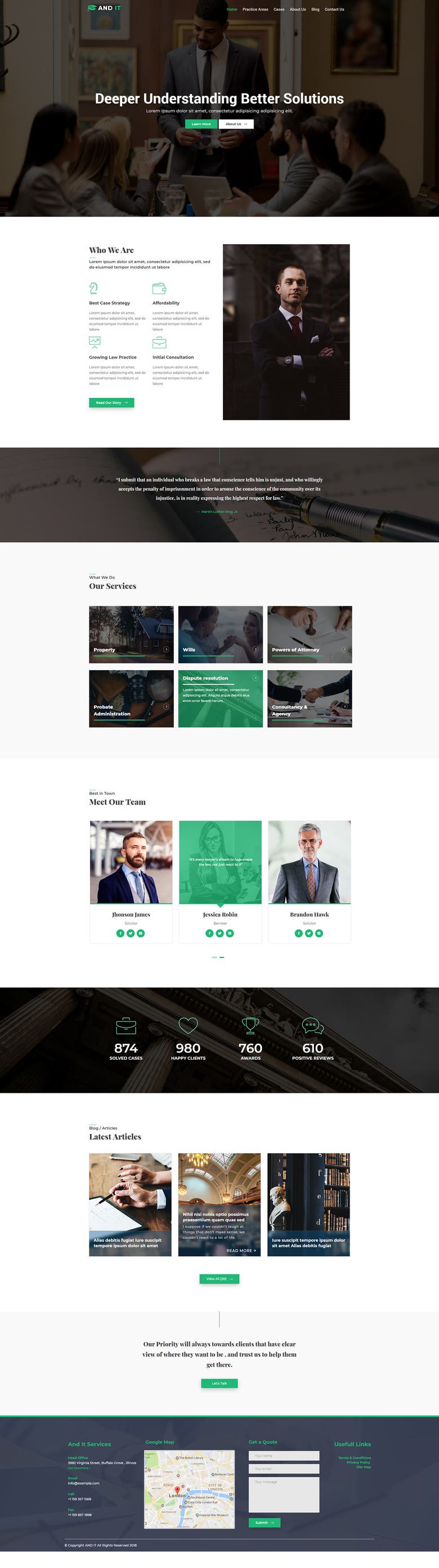 Law Firm Website Design for AND IT