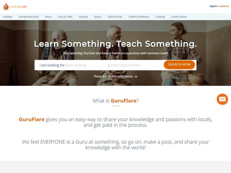 GuruFlare - Learn Something, Teach Something, A place to lea