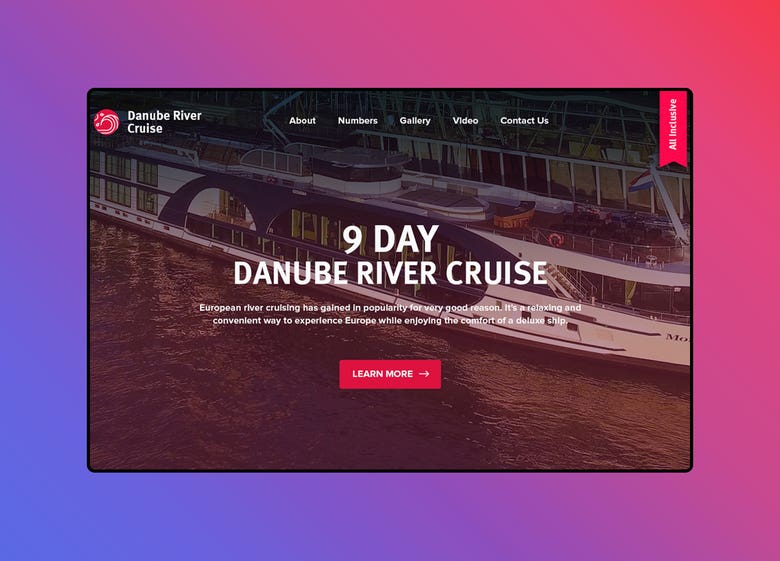 Web Design | Danube River Cruise