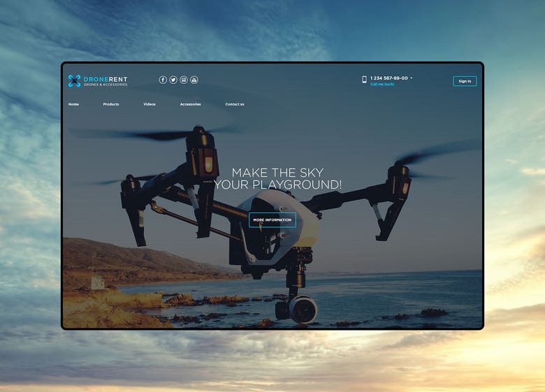 Web Design | Drone Rental Company