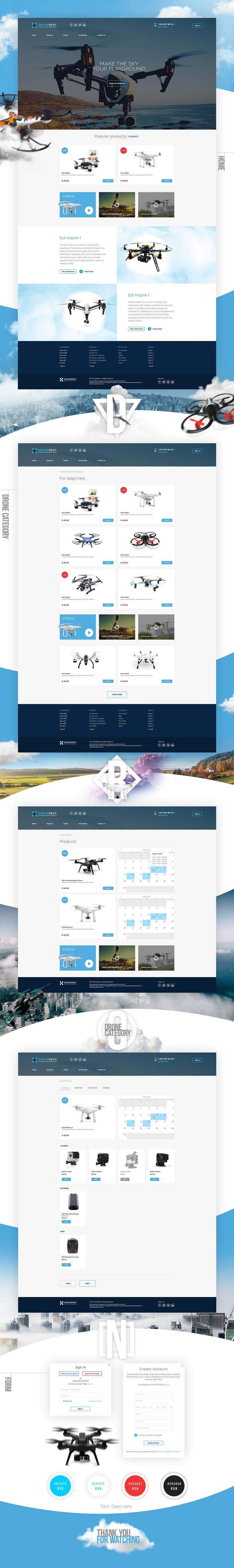 Web Design | Drone Rental Company