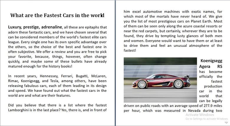 Car Article