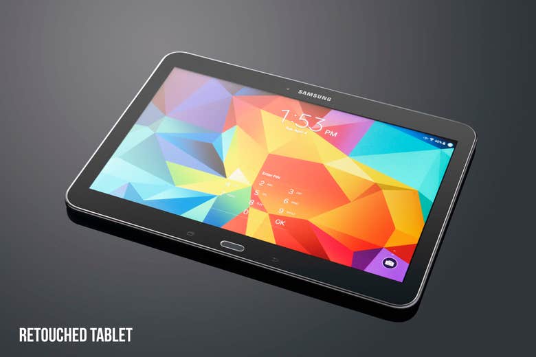 Samsung Galaxy Tablet Retouched