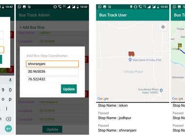 BUS TRACKING APP