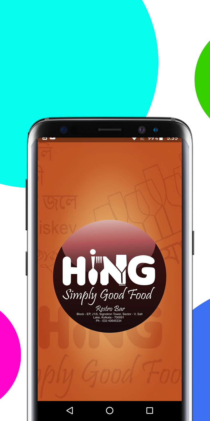 Mobile App for Hing Restaurant & Bar