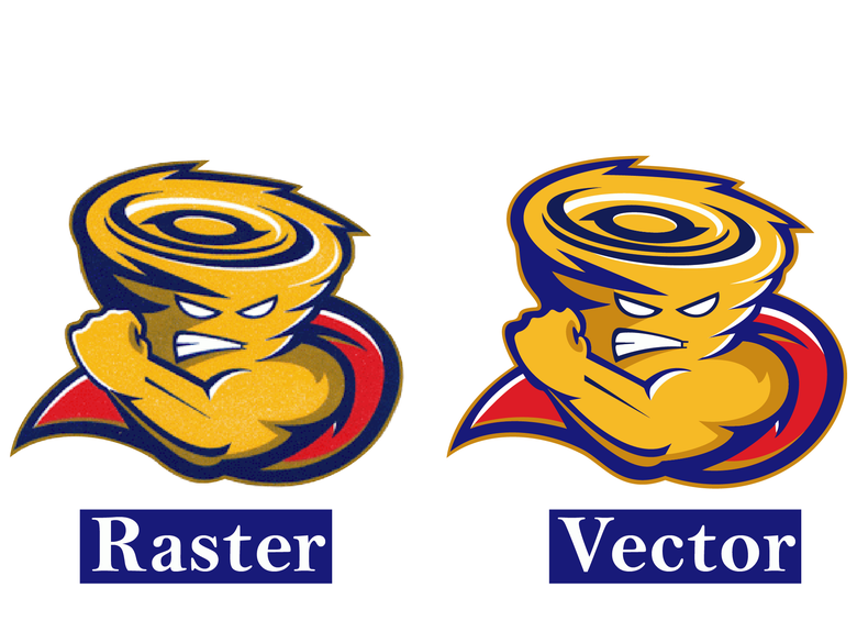 Raster to vector logo.