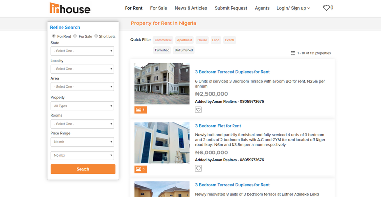 Inhouse - Real Estate Project/PHP