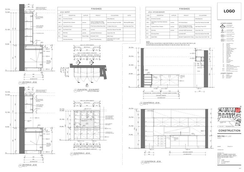 Joinery - Millwork Drafted - Australian Firm - AutoCAD