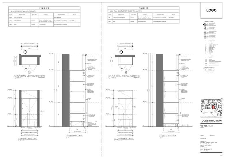 Joinery - Millwork Drafted - Australian Firm - AutoCAD