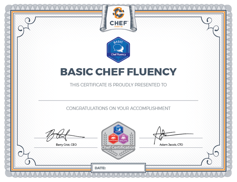 Basic Chef Fluency Badge