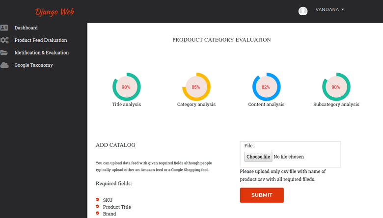Create Desktop App to Auto identify Product Category and sub
