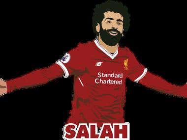 Mohamed Salah illustration