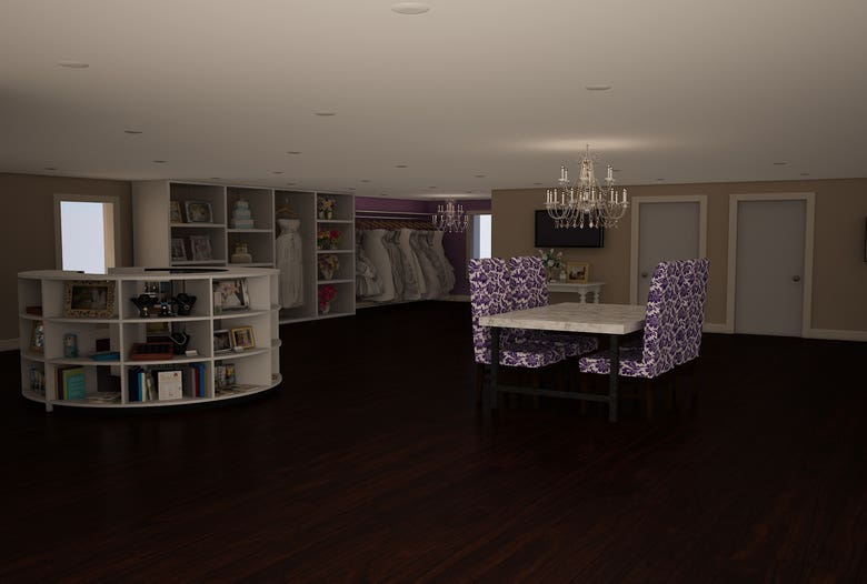 Bridal Studio - 3d interior renderings