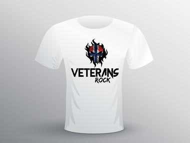 Logo for a Veterans Rock Band