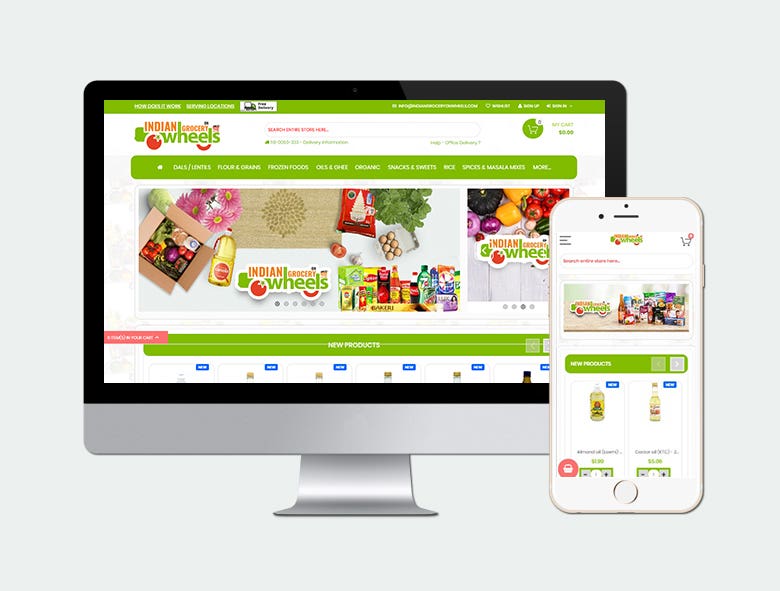 Magento ecommerce grocery store