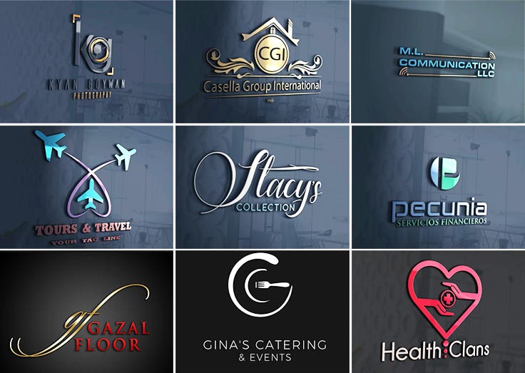 Logo / 3D logo / All types of logos