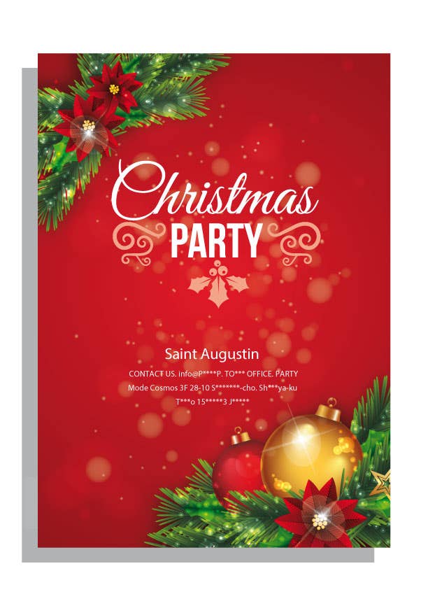Christmas party poster