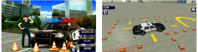 IOS Highway Police Parking Car 3D