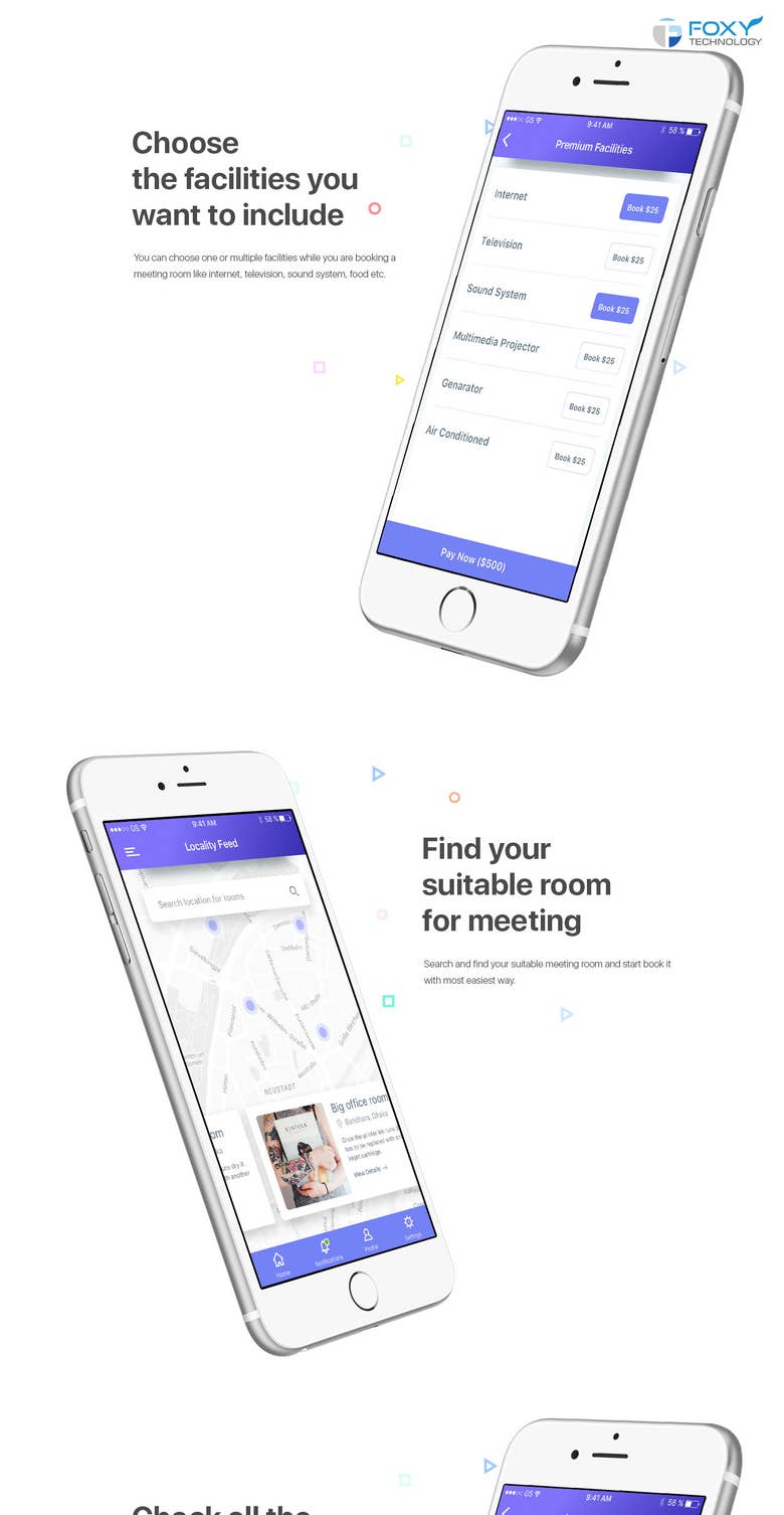 Meeting Room Finder Application- designs