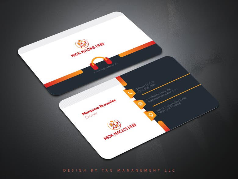 Creative Business Card Design - TAG Management LLC