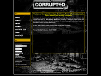 Corrupted Recordings Web Design by Simplistic Designs