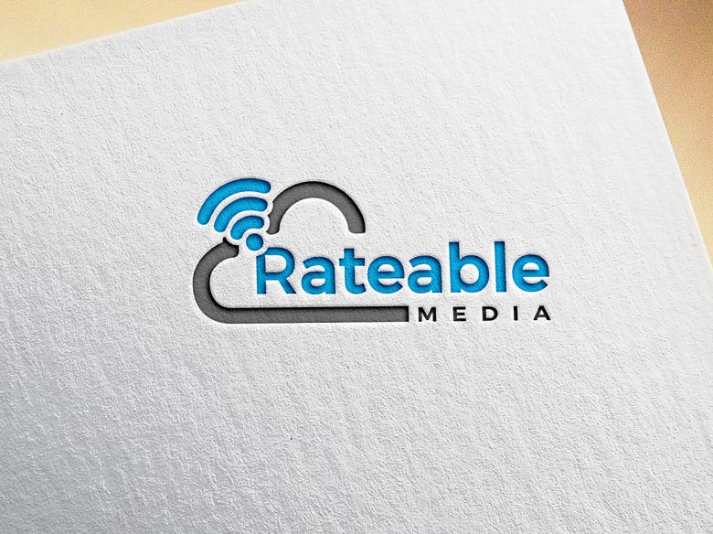 Design a logo for a website called "Rateable Media"