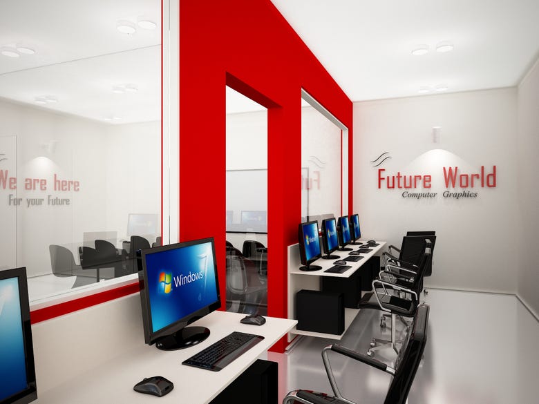 Computer Graphics Centre interior Design 3D