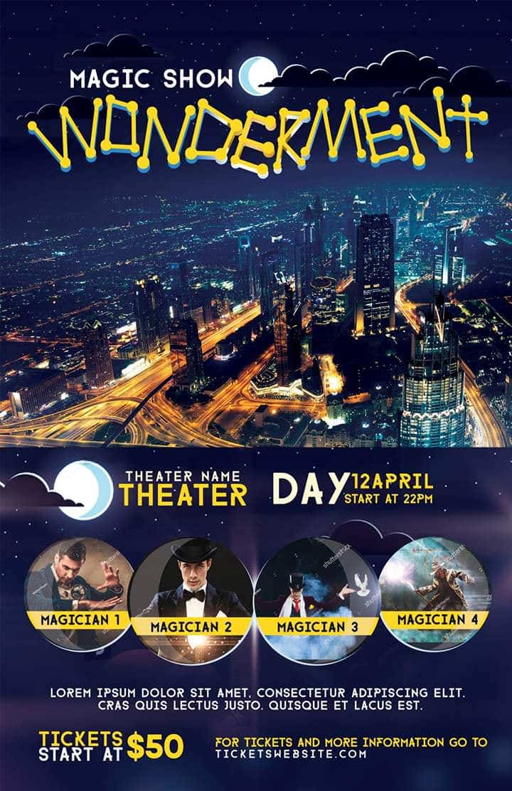 Wonderment magic show poster