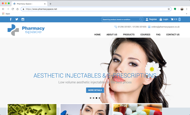 Pharmacy Space Website Development