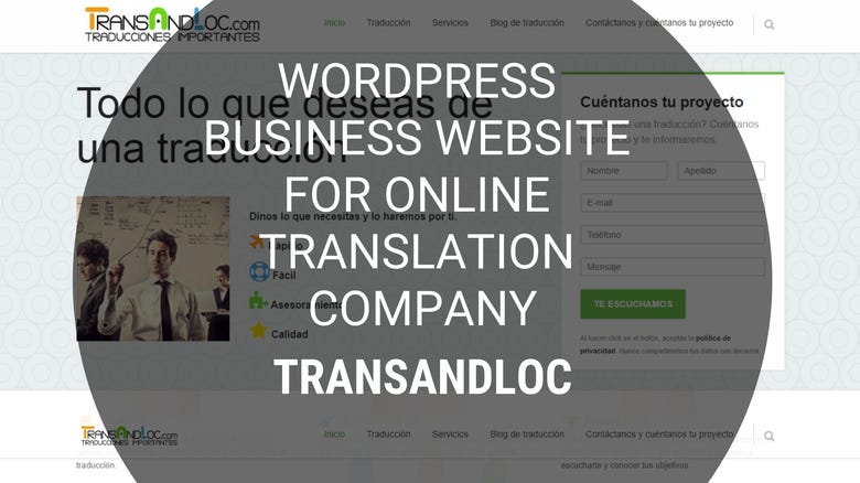WordPress Business Website - transandloc