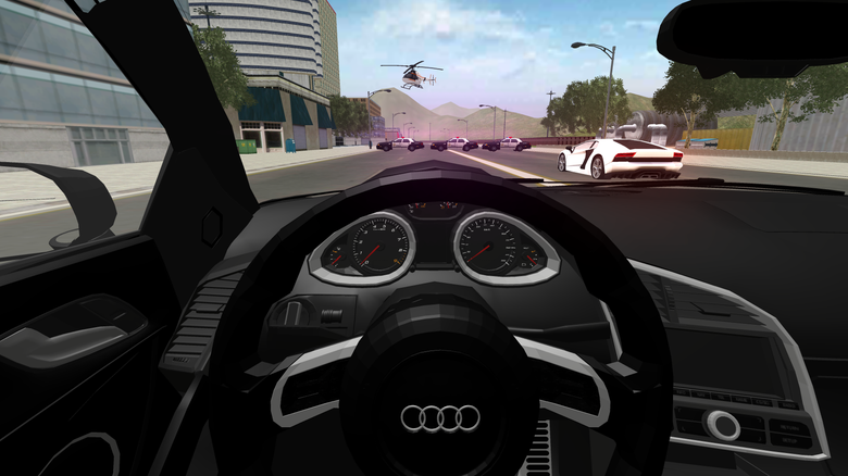 Car racing + Police Pursuit Game.