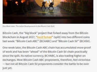 Bitcoin Cash Split