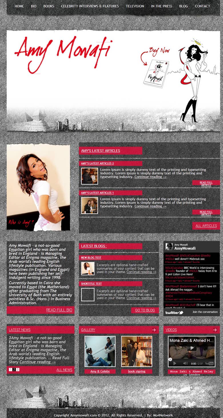 Amy Mowafi Website