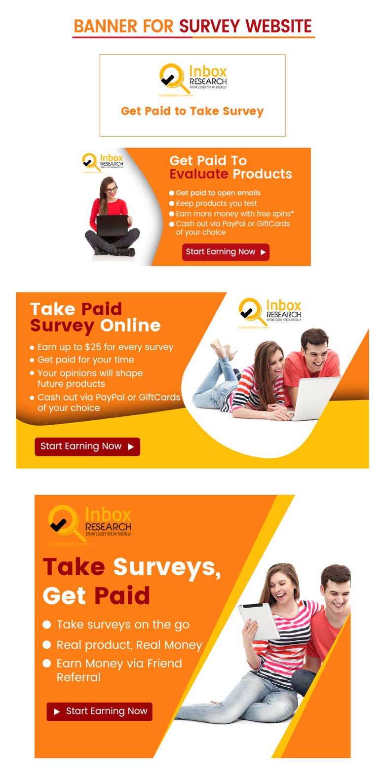 Banner for Survey Website