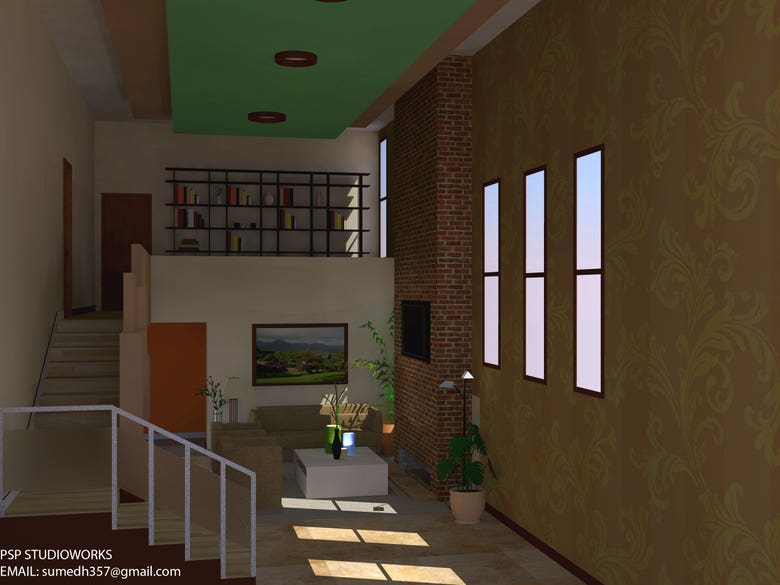 Interior renderings