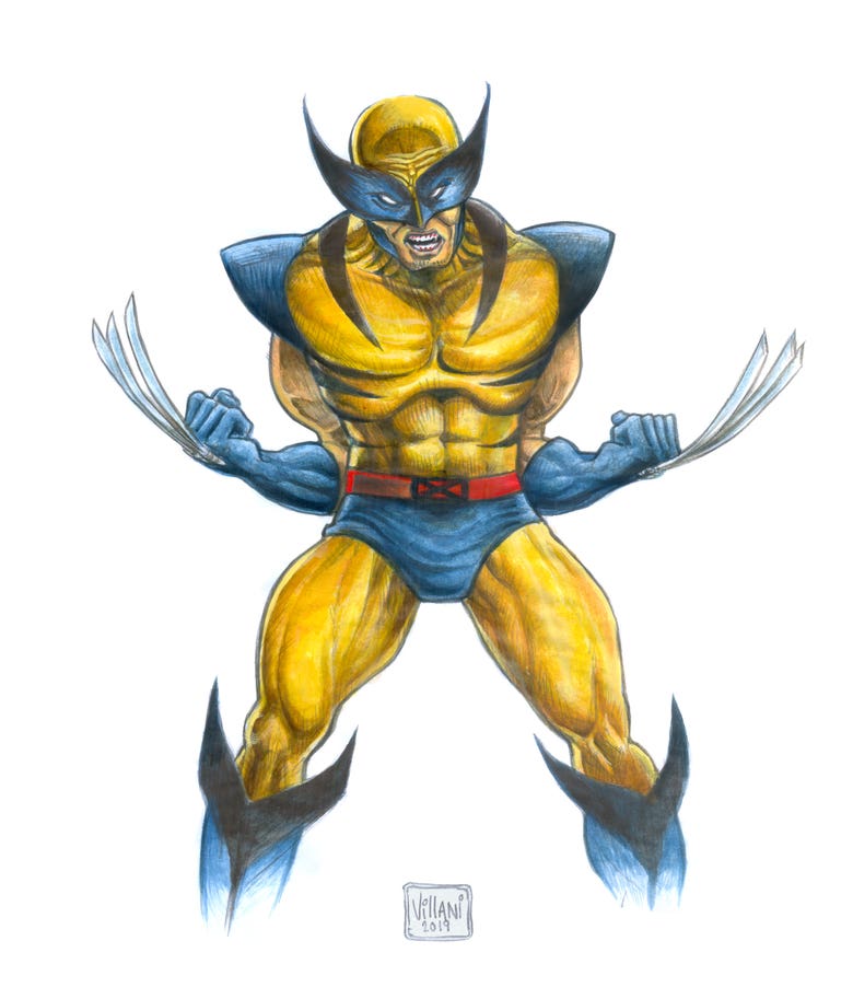Wolverine Acrylic painting