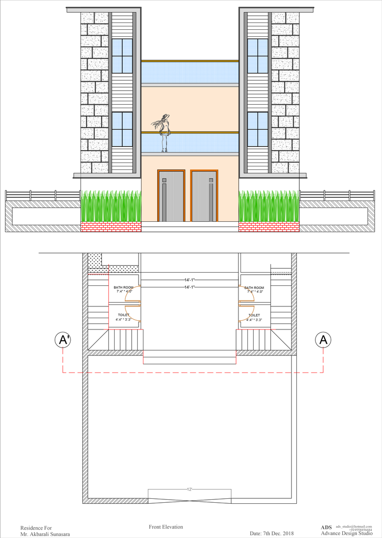 front elivation layout