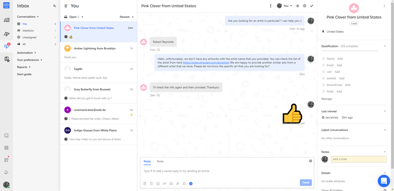 Sales Chat Support