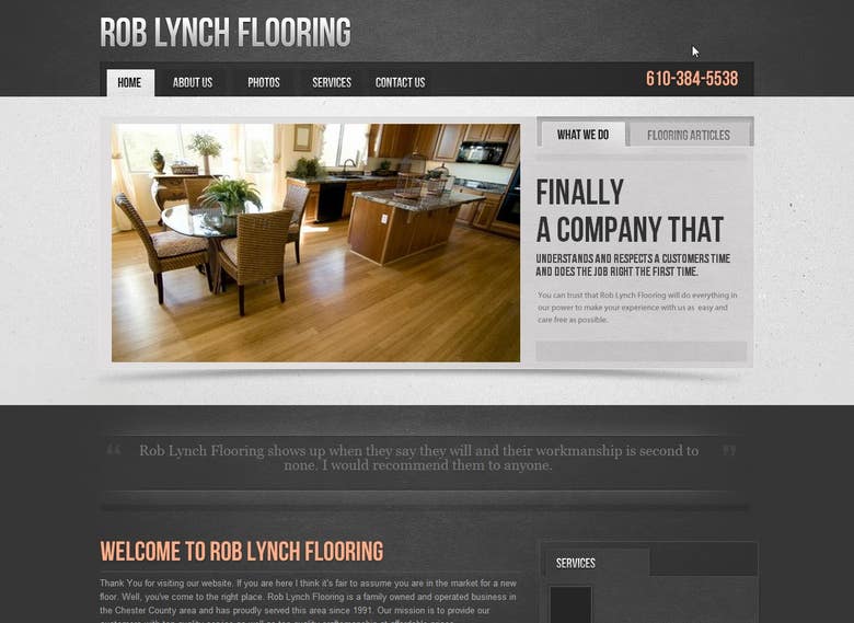 Flooring Contractor Website