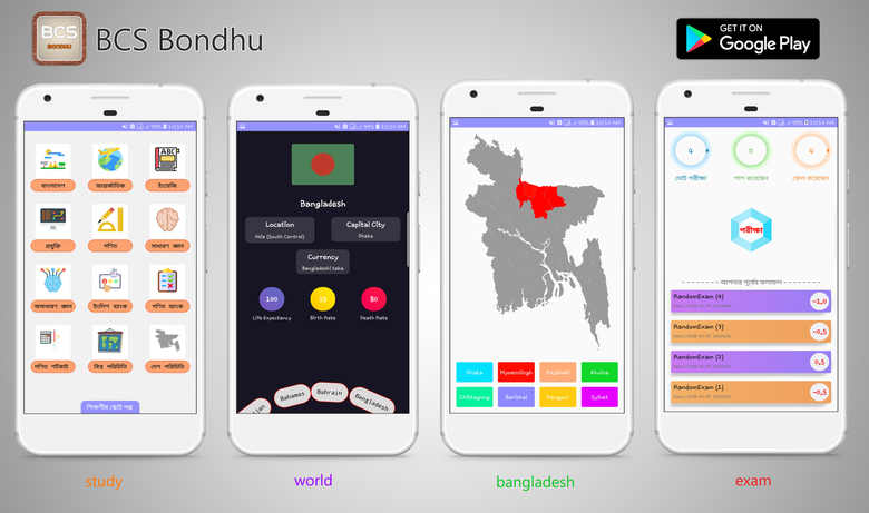 BCS Bondhu (High profile Android Application)