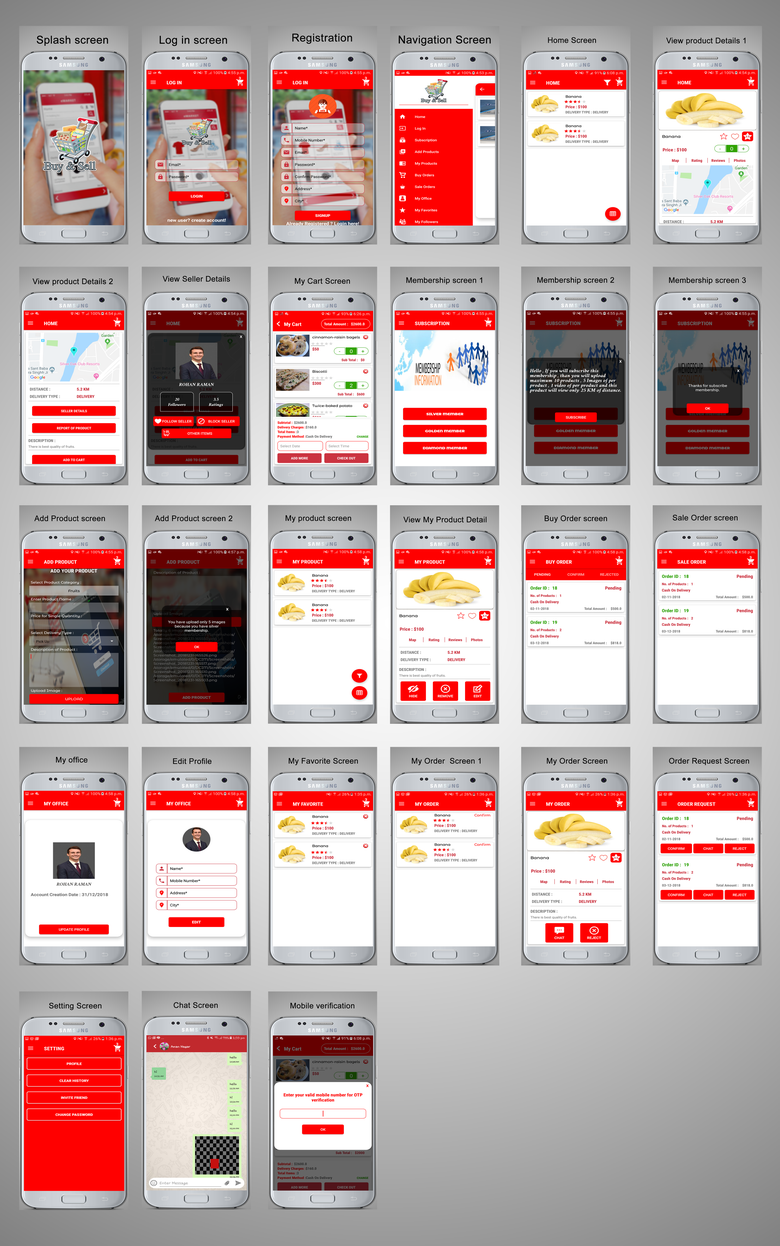 IOS & Android app for sell & Buy