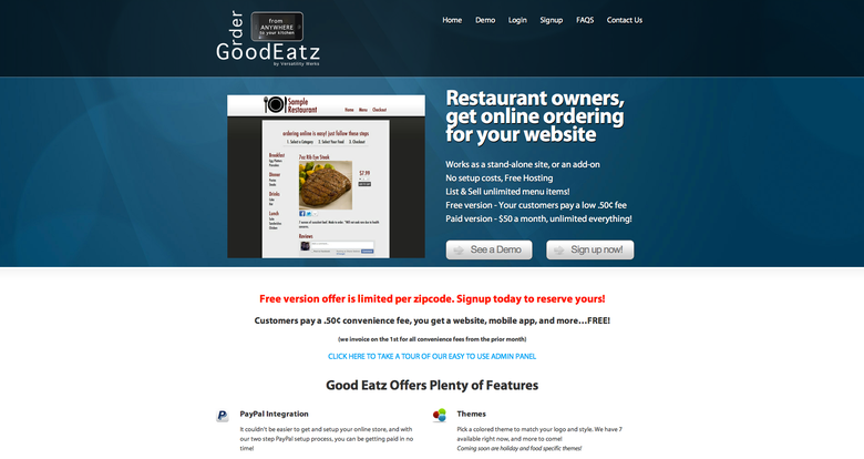 Order Good Eatz - Free Online Ordering for Restaurants